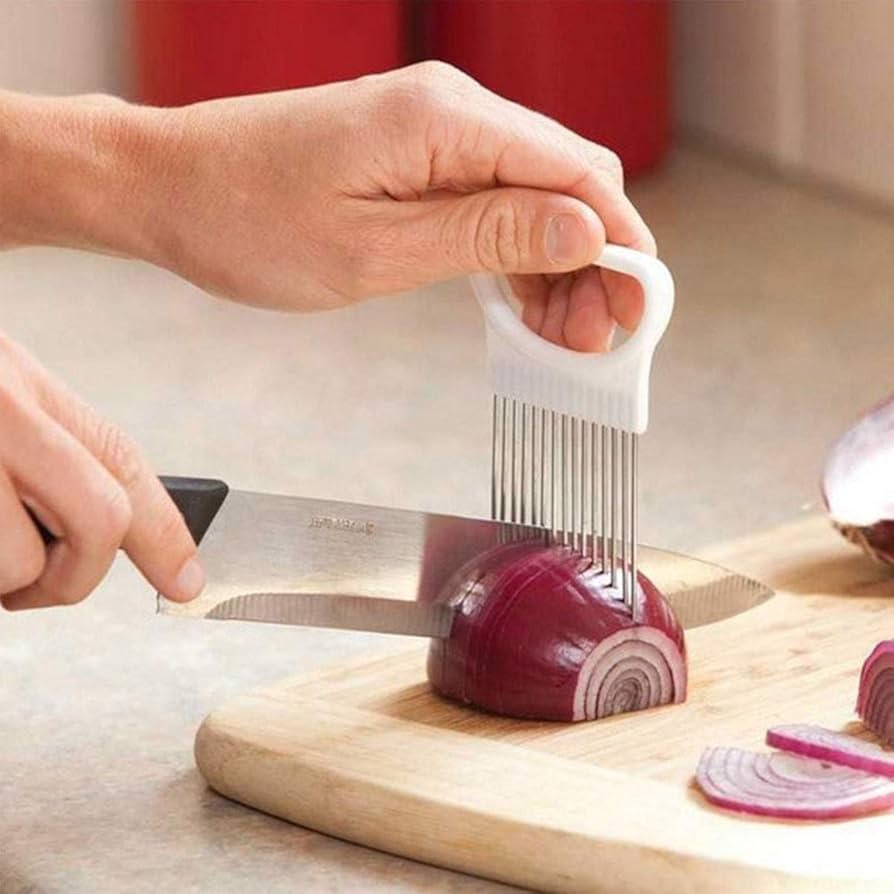 Onion Holder Slicer Vegetable tools Tomato Cutter Stainless